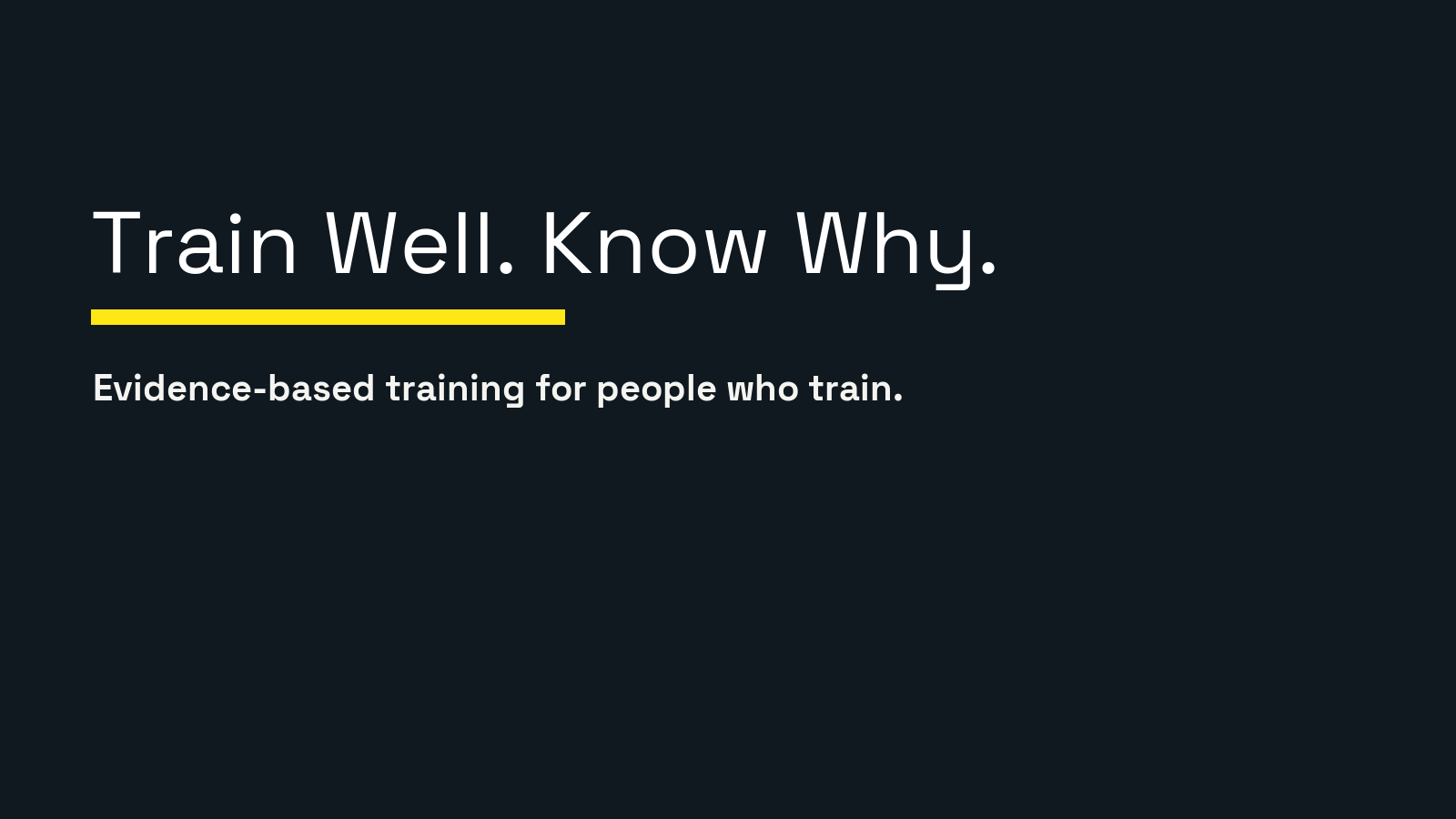 TrainWell Science hero